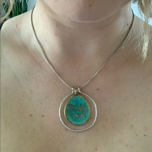 Silpada sterling silver, bronze necklace